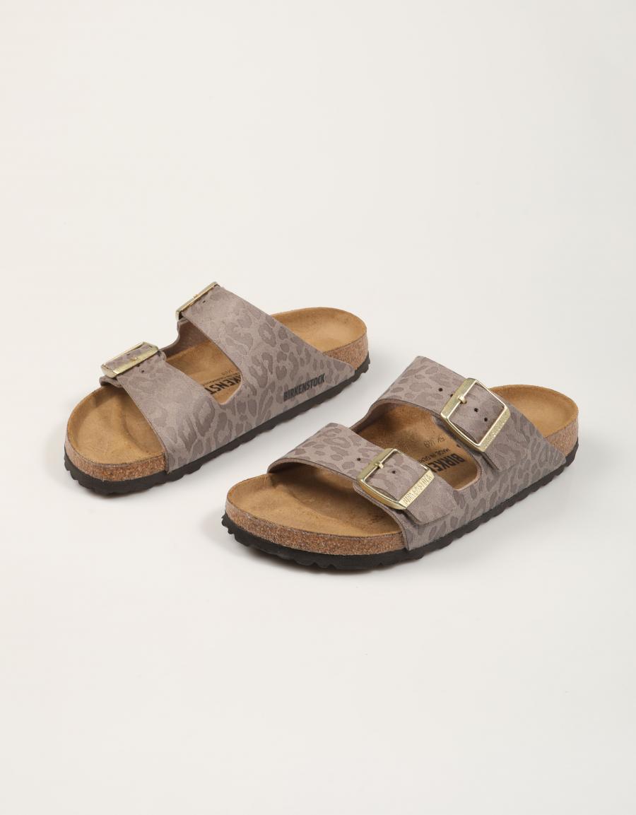 SANDALIAS BIRKENSTOCK ARIZONA SYN LEO GRAY 1031941 en color Gris