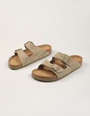SANDALIAS BIRKENSTOCK ARIZONA FADED KHAKI 1032061 en color Kaki