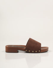 SANDALIAS EXE MADERA LISA BROWN en color Marron