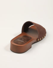 SANDALIAS EXE MADERA LISA BROWN en color Marron