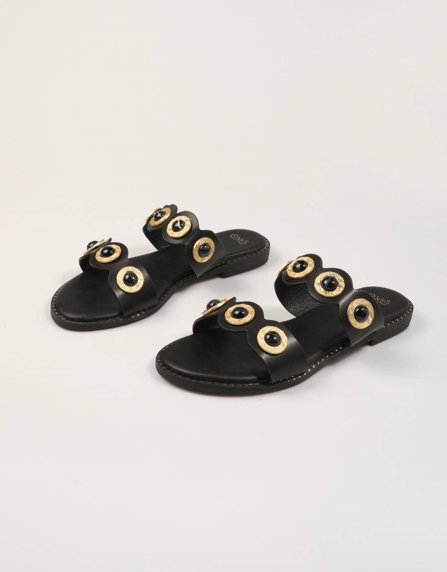 SANDALIAS EXE SANDALIA BLACK en color Negro