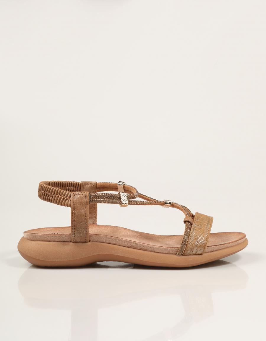 SANDALIAS EXE SANDALIA STRASS BROWN en color Marron