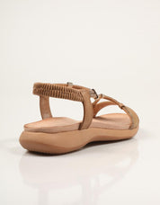 SANDALIAS EXE SANDALIA STRASS BROWN en color Marron