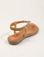 SANDALIAS EXE SANDALIA STRASS BROWN en color Marron