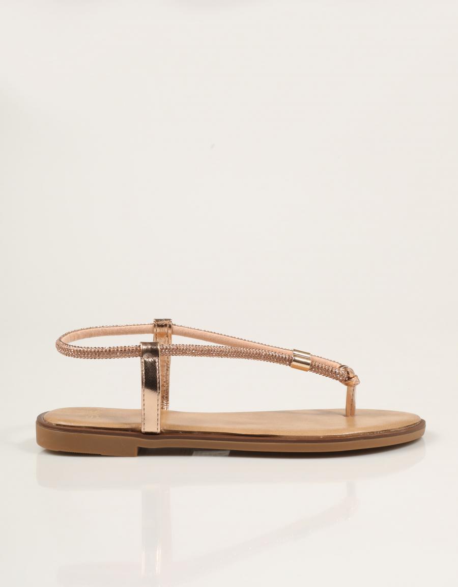 SANDALIAS EXE SANDALIA STRASS ROSE GOLD en color Rosa