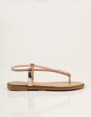 SANDALIAS EXE SANDALIA STRASS ROSE GOLD en color Rosa