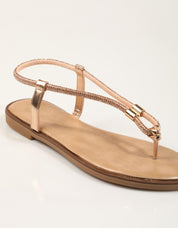 SANDALIAS EXE SANDALIA STRASS ROSE GOLD en color Rosa