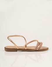 SANDALIAS EXE SANDALIA STRASS ROSE GOLD en color Rosa