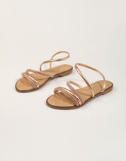 SANDALIAS EXE SANDALIA STRASS ROSE GOLD en color Rosa