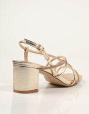 SANDALIAS EXE SANDALIA STRASS GOLD en color Oro
