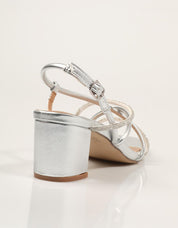 SANDALIAS EXE SANDALIA STRASS SILVER en color Plata