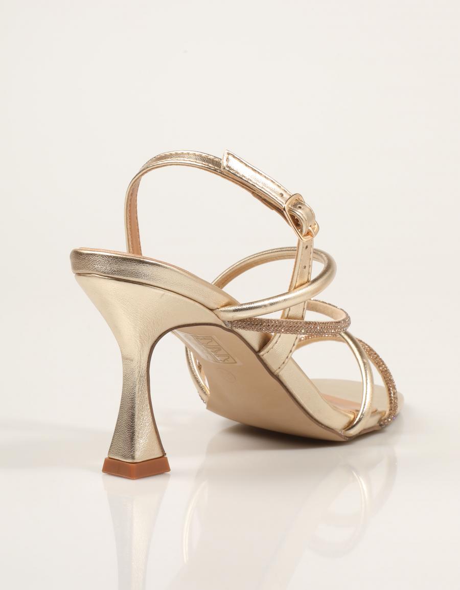 SANDALIAS EXE SANDALIA STRASS GOLD en color Oro