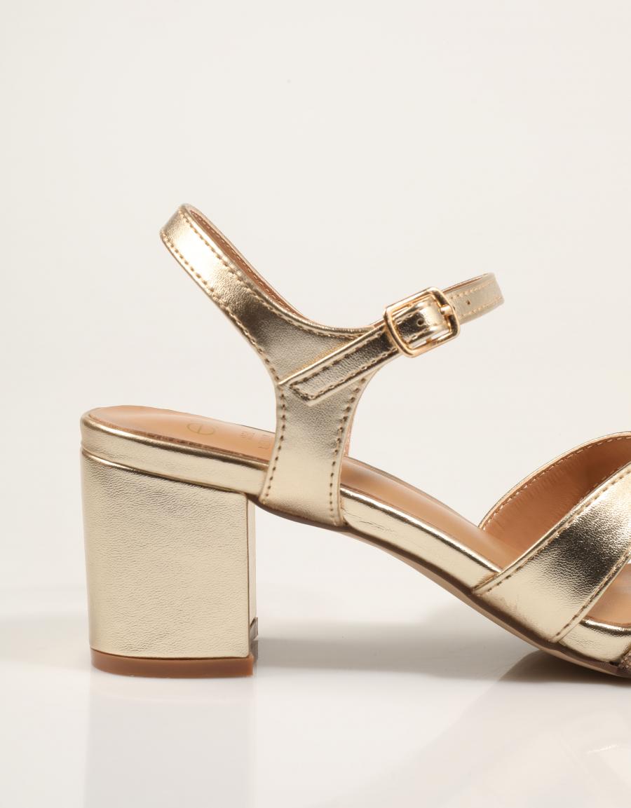SANDALIAS EXE SANDALIA STRASS GOLD en color Oro