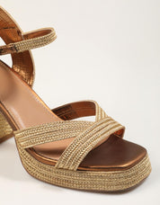 SANDALIAS EXE SANDALIA BRONZE en color Bronce
