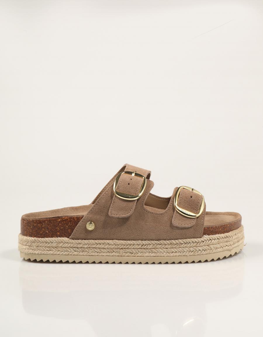 SANDALIAS XTI BIO 2 HEBILLAS TAUPE en color Taupe