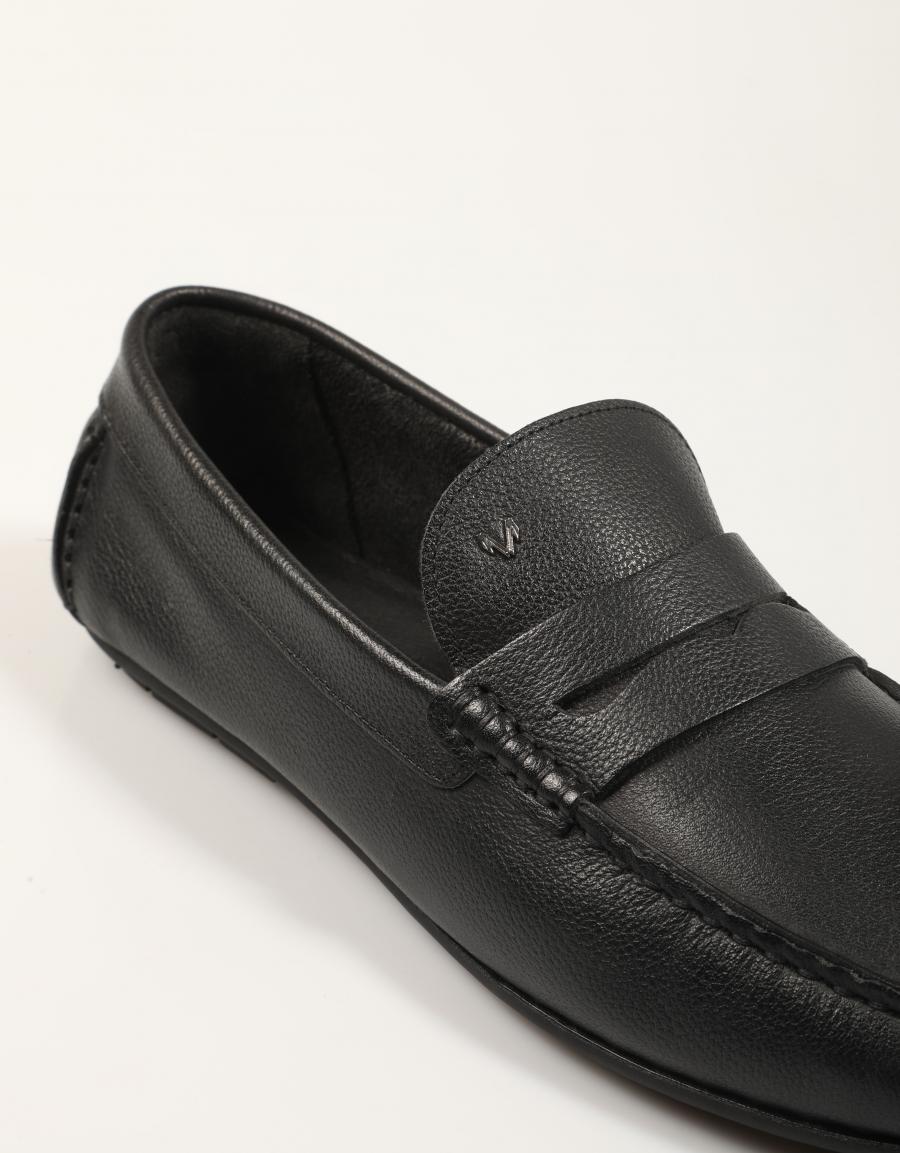 MOCASINES MARTINELLI PACIFIC 1411 2496DY BLACK en color Negro