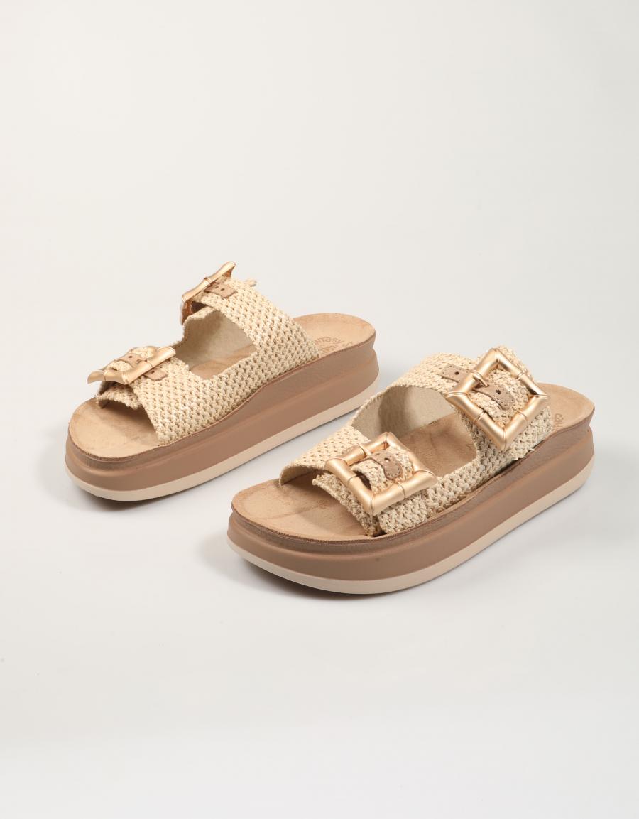 SANDALIAS FANTASY SANDALS S1111 BAMBOO en color Beige