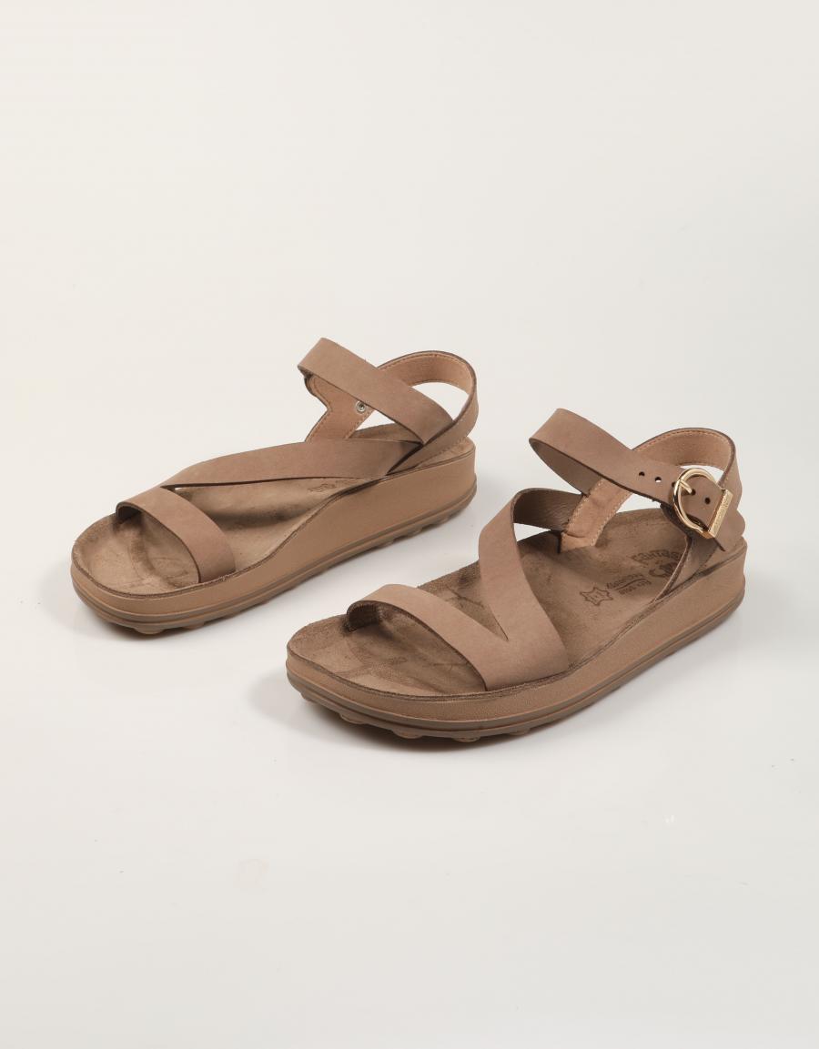 SANDALIAS FANTASY SANDALS EMMA BROWN en color Taupe