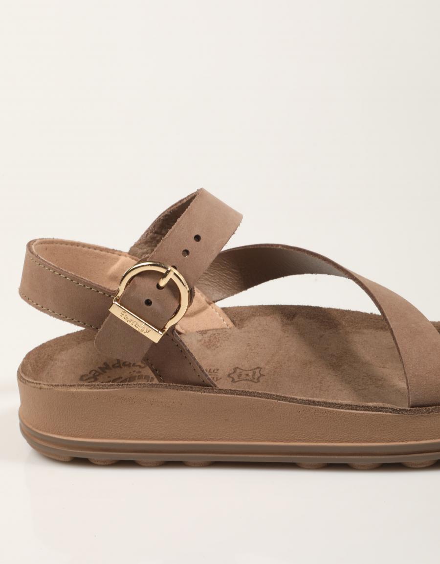 SANDALIAS FANTASY SANDALS EMMA BROWN en color Taupe