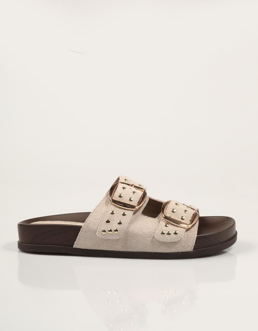 SANDALIAS CARMINA HILTON BIO REMACHES BEIGE en color Beige
