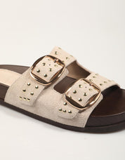 SANDALIAS CARMINA HILTON BIO REMACHES BEIGE en color Beige