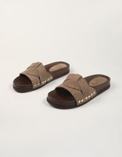 SANDALIAS CARMINA HILTON BIO PALA TAUPE en color Taupe