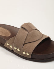 SANDALIAS CARMINA HILTON BIO PALA TAUPE en color Taupe