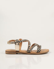 SANDALIAS TWEST SAND.BLACK en color Negro
