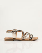 SANDALIAS TWEST SAND.BLACK en color Negro