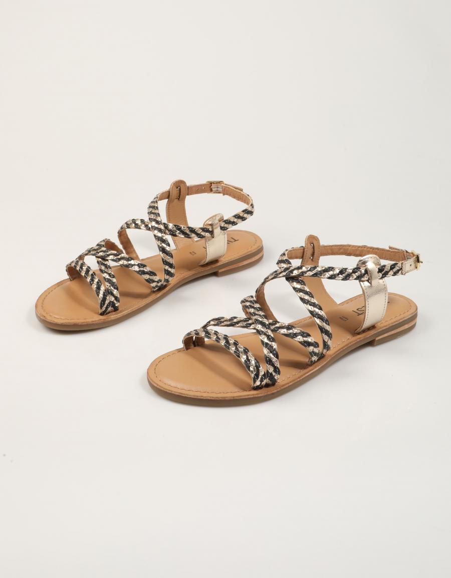 SANDALIAS TWEST SAND.BLACK en color Negro