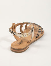 SANDALIAS TWEST SAND.BLACK en color Negro