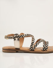 SANDALIAS TWEST SAND.BLACK en color Negro