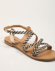 SANDALIAS TWEST SAND.BLACK en color Negro