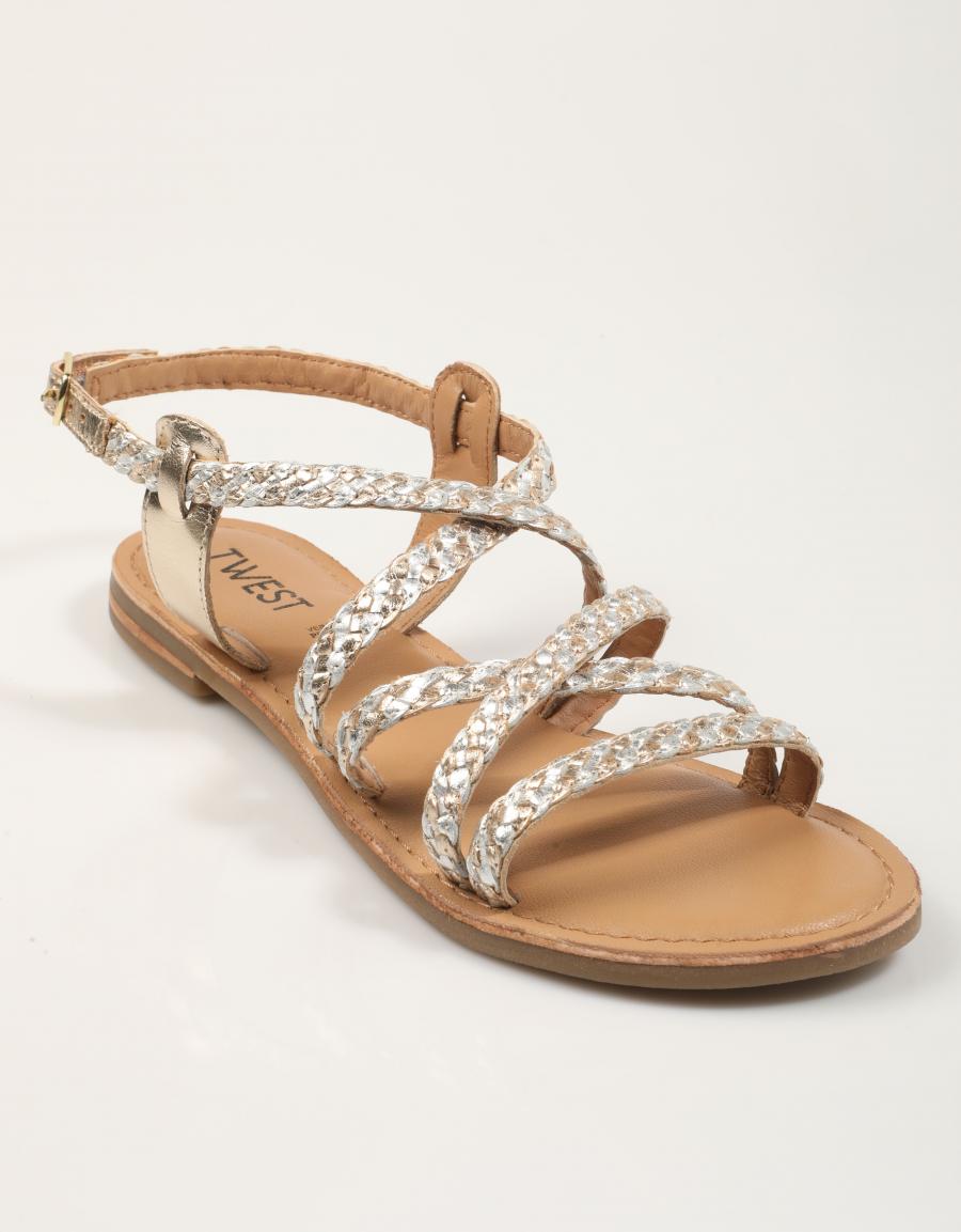 SANDALIAS TWEST SAND.SILVER PLATINUM en color Platino