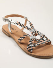 SANDALIAS TWEST SAND.BEIG BLACK en color Beige