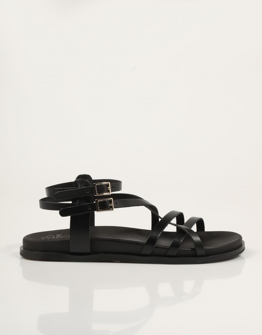 SANDALIAS PORRONET BIO ROMANA NEGRO en color Negro