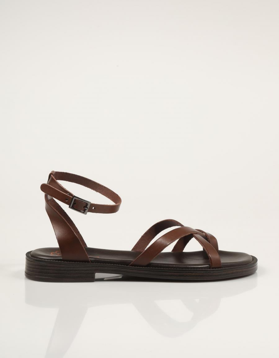 SANDALIAS PORRONET SANDALIA TIRAS MOKA en color Marron