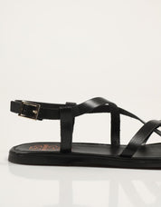 SANDALIAS PORRONET SANDALIA TIRAS NEGRO en color Negro