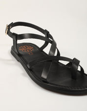 SANDALIAS PORRONET SANDALIA TIRAS NEGRO en color Negro