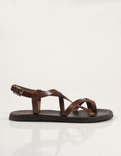 SANDALIAS PORRONET SANDALIA TIRAS MOKA en color Marron