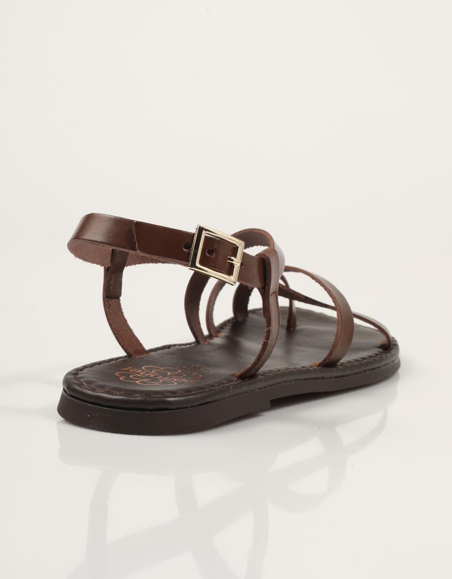 SANDALIAS PORRONET SANDALIA TIRAS MOKA en color Marron