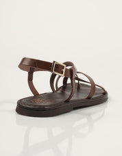 SANDALIAS PORRONET SANDALIA TIRAS MOKA en color Marron