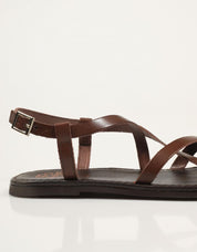 SANDALIAS PORRONET SANDALIA TIRAS MOKA en color Marron