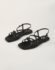 SANDALIAS PORRONET SANDALIA TIRAS NEGRO en color Negro