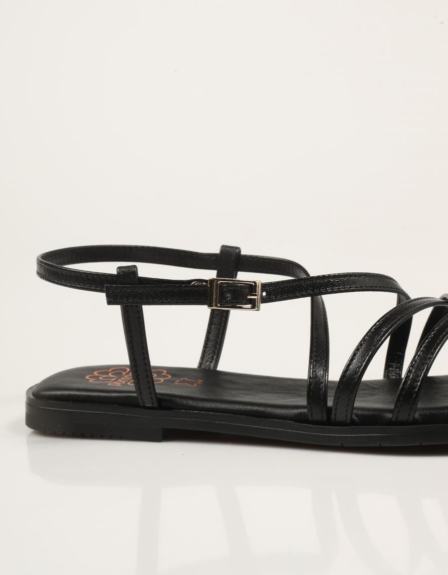 SANDALIAS PORRONET SANDALIA TIRAS NEGRO en color Negro
