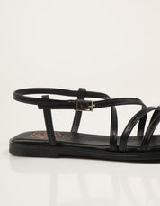 SANDALIAS PORRONET SANDALIA TIRAS NEGRO en color Negro