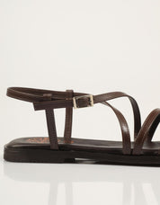 SANDALIAS PORRONET SANDALIA TIRAS MOKA en color Marron
