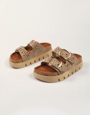 SANDALIAS STAY BIO LASER TAUPE en color Taupe