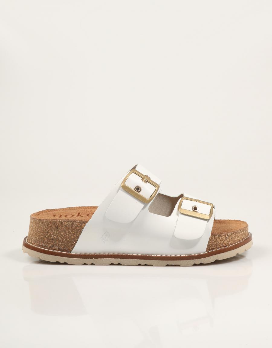 SANDALIAS YOKONO OCA 013 NAPA BLANCO en color Blanco