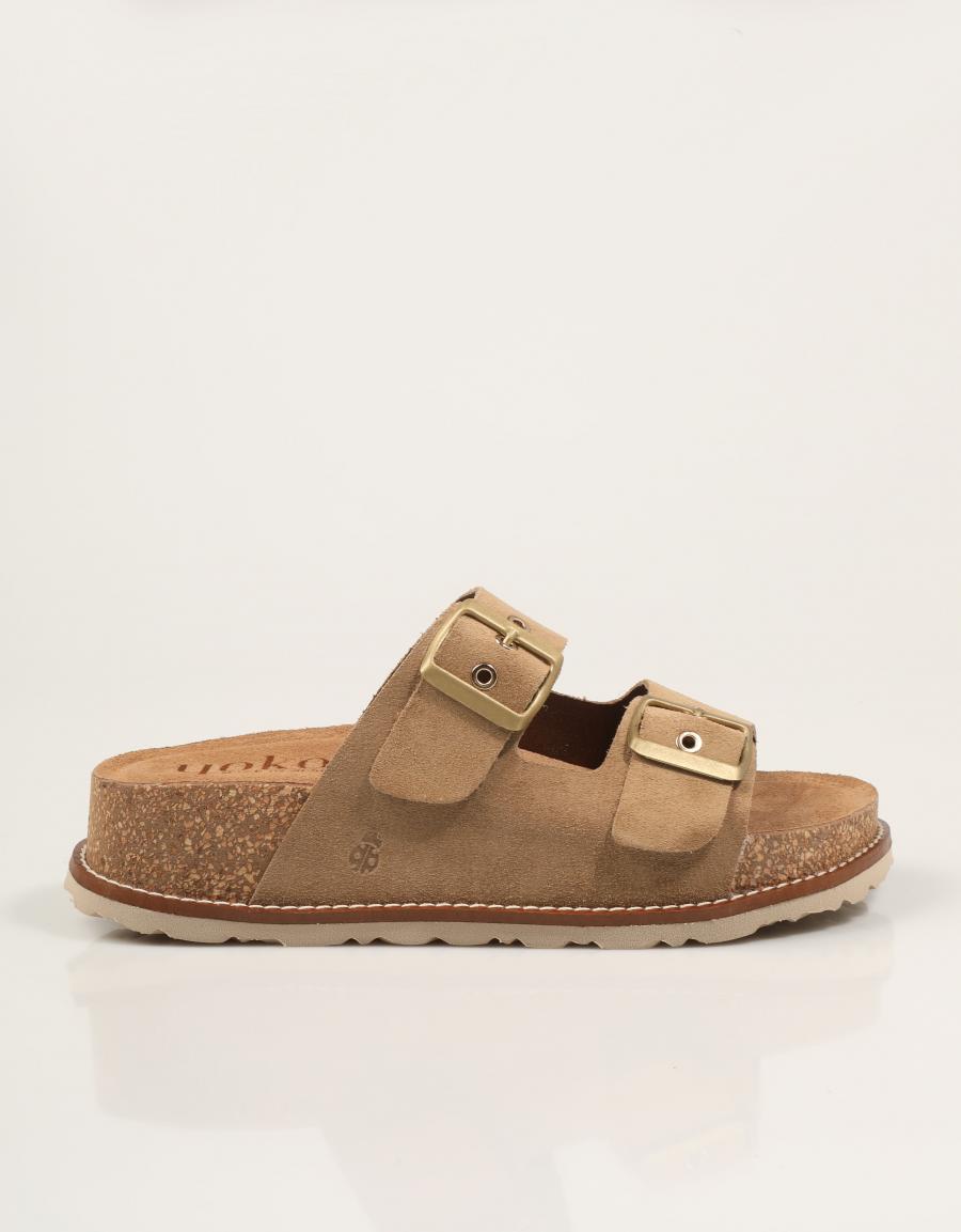 SANDALIAS YOKONO OCA 013 SERR-MUSHROOM en color Beige